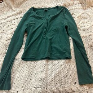 Aritzia Sunday Best Green Long Sleeve Size L